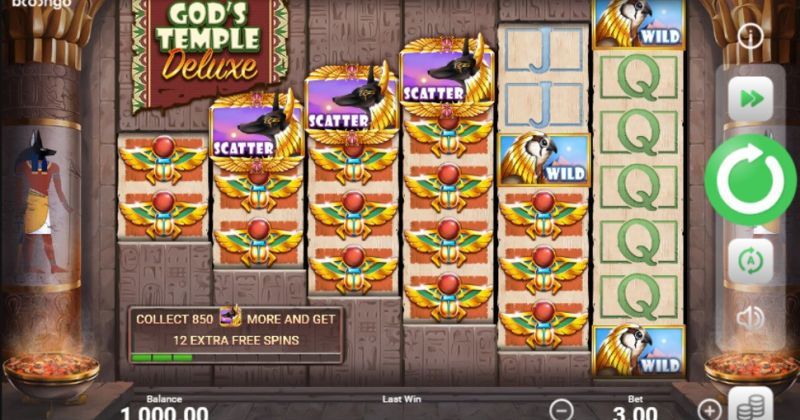 Play in God's Temple Deluxe slot online from Booongo for free now | www.villassanblas.com