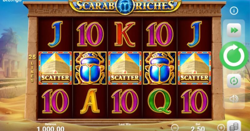 Play in Scarab Riches slot online from Booongo for free now | www.villassanblas.com